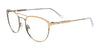 Takumi TK1236 Eyeglasses with Clip-on Sunglasses | Size 50 / Satin Gold & Steel