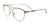 Takumi TK1236 Eyeglasses with Clip-on Sunglasses | Size 50 / Satin Dark Pink & Steel