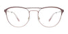 Takumi TK1236 Eyeglasses with Clip-on Sunglasses | Size 50 / Satin Dark Pink & Steel