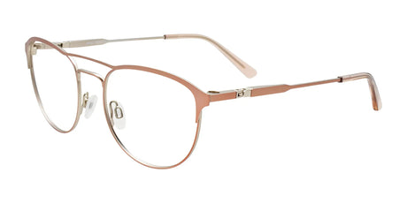 Takumi TK1236 Eyeglasses with Clip-on Sunglasses Satin Rose & Steel