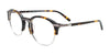Takumi TK1237 Eyeglasses with Clip-on Sunglasses | Size 49 / Tortoise & Steel
