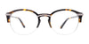 Takumi TK1237 Eyeglasses with Clip-on Sunglasses | Size 49 / Blue Tortoise & Steel