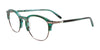 Takumi TK1237 Eyeglasses with Clip-on Sunglasses | Size 49 / Green & Steel