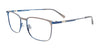 Takumi TK1238 Eyeglasses with Clip-on Sunglasses | Size 52 / Steel & Blue