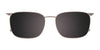 Takumi TK1238 Eyeglasses with Clip-on Sunglasses | Size 52 / Black & Gun