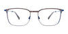 Takumi TK1238 Eyeglasses with Clip-on Sunglasses | Size 52 / Black & Gun