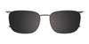 Takumi TK1238 Eyeglasses with Clip-on Sunglasses | Size 52 / Black & Gun