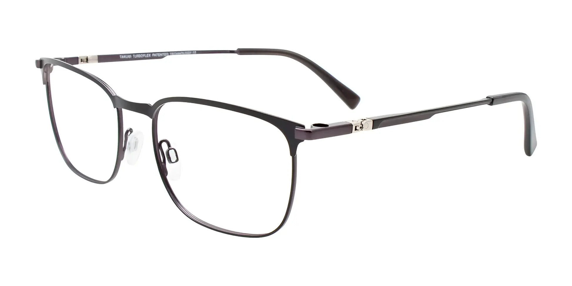 Takumi TK1238 Eyeglasses with Clip-on Sunglasses Black & Gun