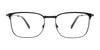 Takumi TK1238 Eyeglasses with Clip-on Sunglasses | Size 52 / Black & Gun