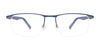Takumi TK1239 Eyeglasses with Clip-on Sunglasses | Size 52 / Satin Blue & Steel/Blue & Light Blue