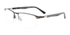 Takumi TK1239 Eyeglasses with Clip-on Sunglasses | Size 52 / Satin Black & Steel/Grey & Black