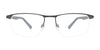 Takumi TK1239 Eyeglasses with Clip-on Sunglasses | Size 52 / Satin Blue & Steel/Blue & Light Blue