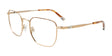 Takumi TK1240 Eyeglasses with Clip-on Sunglasses Gold & Tortoise