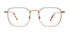 Takumi TK1240 Eyeglasses with Clip-on Sunglasses | Size 51 / Copper & Black