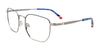 Takumi TK1240 Eyeglasses with Clip-on Sunglasses | Size 51 / Steel & Blue Tortoise