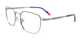 Takumi TK1240 Eyeglasses with Clip-on Sunglasses Steel & Blue Tortoise