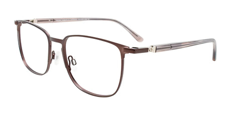 Takumi TK1241 Eyeglasses with Clip-on Sunglasses Dark Brown