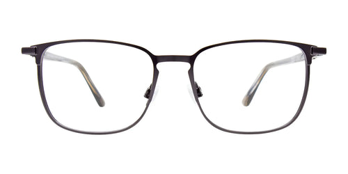 Takumi TK1241 Eyeglasses with Clip-on Sunglasses / Size 53 / Black
