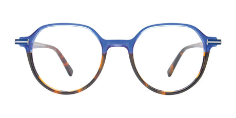 Takumi TK1242 Eyeglasses with Clip-on Sunglasses Blue & Tortoise / Tortoise