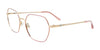 Takumi TK1243 Eyeglasses with Clip-on Sunglasses | Size 53 / Pink Sparkle & Soft Gold