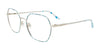 Takumi TK1243 Eyeglasses with Clip-on Sunglasses | Size 53 / Blue Tortoise & Silver