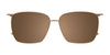Takumi TK1244 Eyeglasses with Clip-on Sunglasses | Size 52 / Lt Grey Tort & Brown
