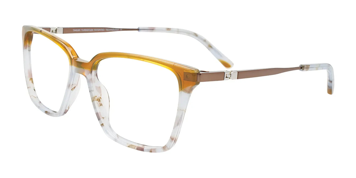 Takumi TK1244 Eyeglasses with Clip-on Sunglasses Lt Grey Tort & Brown