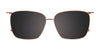 Takumi TK1244 Eyeglasses with Clip-on Sunglasses | Size 52 / Lt Grey Tort & Brown