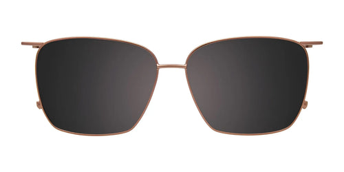 Takumi TK1244 Eyeglasses with Clip-on Sunglasses / Size 52 / Lt Grey Tort & Brown