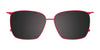 Takumi TK1244 Eyeglasses with Clip-on Sunglasses | Size 52 / Lt Grey Tort & Brown
