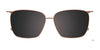 Takumi TK1244 Eyeglasses with Clip-on Sunglasses | Size 52 / Clip Only (Color №015)