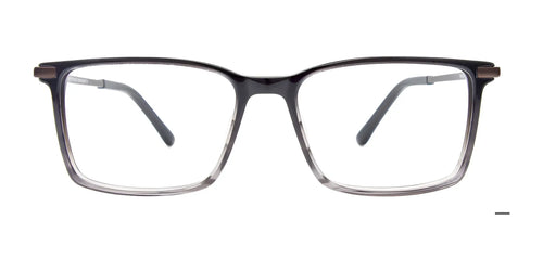 Takumi TK1245 Eyeglasses with Clip-on Sunglasses / Size 50 / Black Gradient