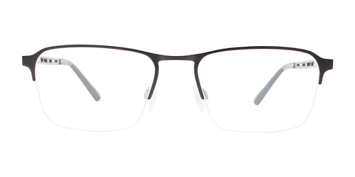Takumi TK1246 Eyeglasses with Clip-on Sunglasses / Size 50 / Black