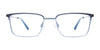 Takumi TK1247 Eyeglasses with Clip-on Sunglasses | Size 49 / Blue & Navy