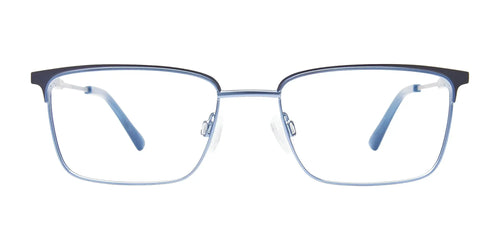 Takumi TK1247 Eyeglasses with Clip-on Sunglasses / Size 49 / Blue & Navy