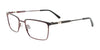 Takumi TK1247 Eyeglasses with Clip-on Sunglasses | Size 49 / Burgundy & Black