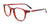 Takumi TK1248 Eyeglasses with Clip-on Sunglasses | Size 47 / Transparent Marbled Red