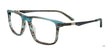 Takumi TK1249 Eyeglasses with Clip-on Sunglasses Matt Grey & Blue