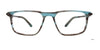 Takumi TK1249 Eyeglasses with Clip-on Sunglasses | Size 52 / Matt Blue & Grey