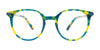 Takumi TK1251 Eyeglasses | Size 42 / Blue & Green & Yellow Mix