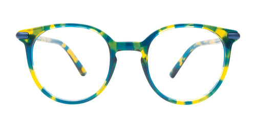 Takumi TK1251 Eyeglasses / Size 42 / Blue & Green & Yellow Mix
