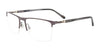 Takumi TK1252 Eyeglasses with Clip-on Sunglasses | Size 56 / Satin Steel & Matt Grey