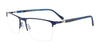 Takumi TK1252 Eyeglasses with Clip-on Sunglasses | Size 56 / Satin Dark Blue & Matt Blue