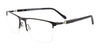 Takumi TK1252 Eyeglasses with Clip-on Sunglasses | Size 56 / Satin Black & Matt Black