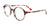Takumi TK1256 Eyeglasses | Size 45 / Red Mix Pattern & Red
