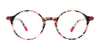 Takumi TK1256 Eyeglasses | Size 45 / Blue Mix Pattern & Blue
