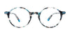 Takumi TK1256 Eyeglasses | Size 45 / Blue Mix Pattern & Blue