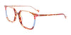 Takumi TK1257 Eyeglasses with Clip-on Sunglasses | Size 51 / Brn Tort & Beige & Blue Transp