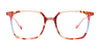 Takumi TK1257 Eyeglasses with Clip-on Sunglasses | Size 51 / Brn Tort & Beige & Blue Transp