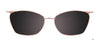 Takumi TK1258 Eyeglasses with Clip-on Sunglasses | Size 53 / Pink Gold